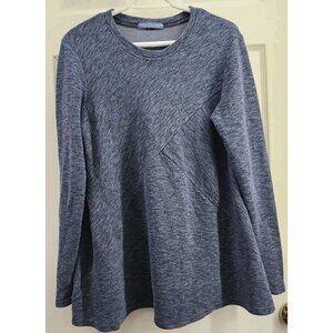 Cut Loose Womens Long Sleeve Swing Top Tidal Blue Small